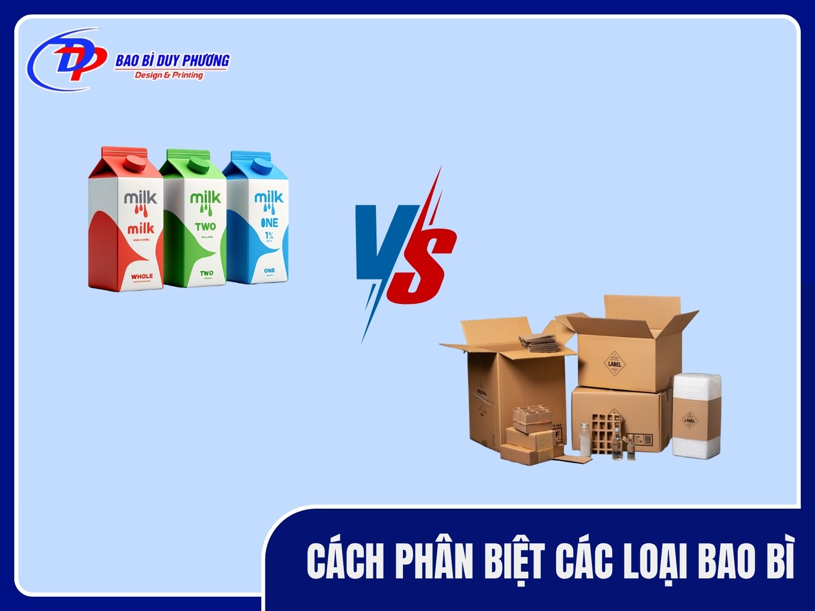 Cách phân biệt các loại bao bì sản phẩm hiện nay