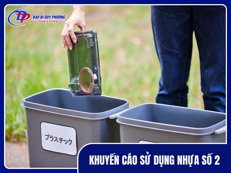 Khuyến cáo sử dụng nhựa số 2