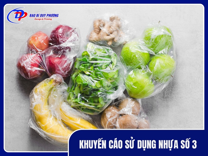 Khuyến cáo sử dụng nhựa số 3