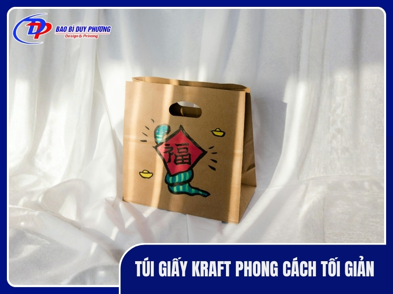 Túi giấy kraft phong cách tối giản