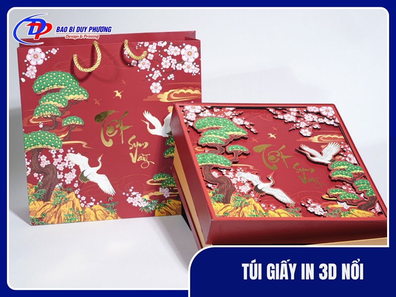 Túi giấy in 3D nổi
