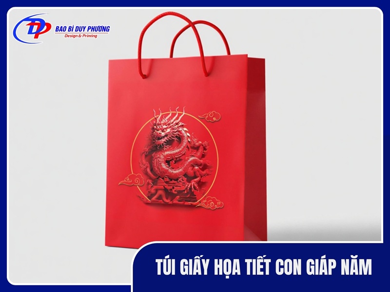 Túi giấy họa tiết con giáp năm