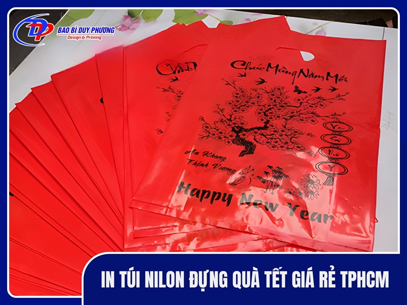 Đơn vị sản xuất và in túi nilon đựng quà tết giá rẻ theo yêu cầu tại TPHCM