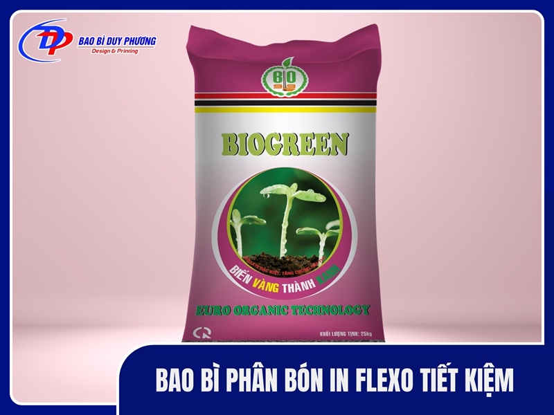 Bao bì phân bón in flexo tiết kiệm
