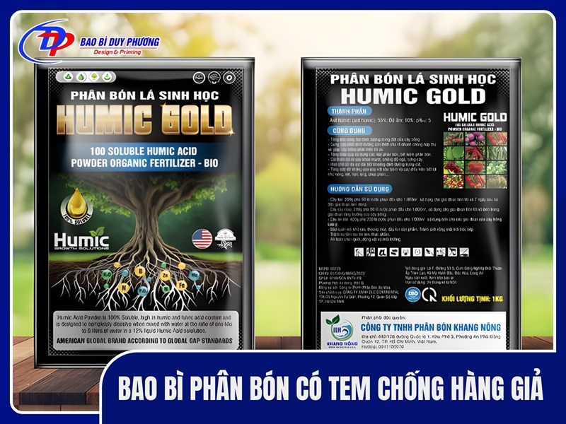 Bao bì phân bón có tem chống hàng giả