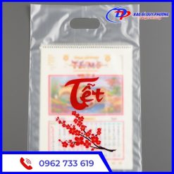 Túi nilon trong suốt in logo đơn giản
