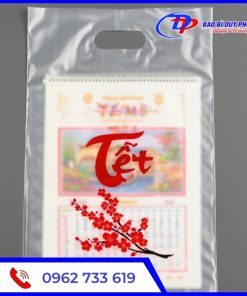 Túi nilon trong suốt in logo đơn giản