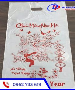Túi nilon trắng sữa in logo full màu