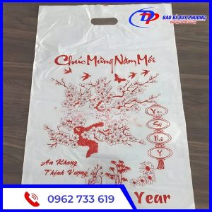 Túi nilon trắng sữa in logo full màu