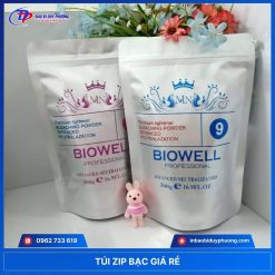 mẫu túi zipper tráng bạc