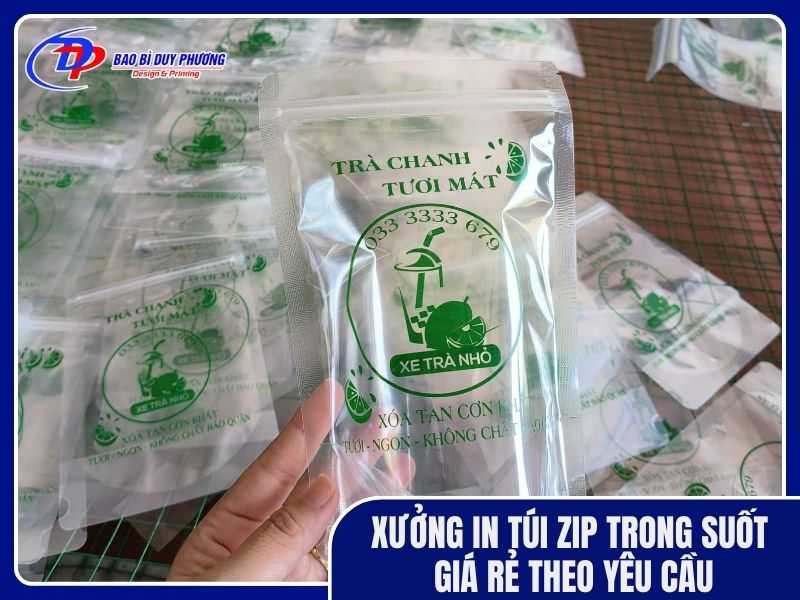 xưởng in túi zip trong suốt giá rẻ tại tphcm