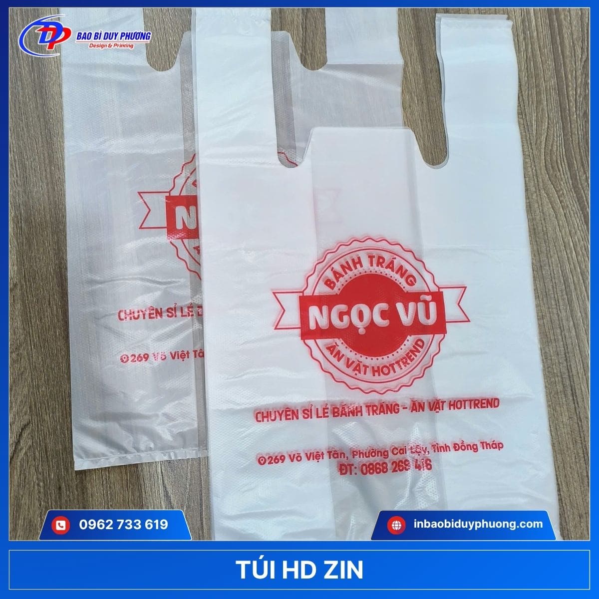 in túi nhựa nilong hd