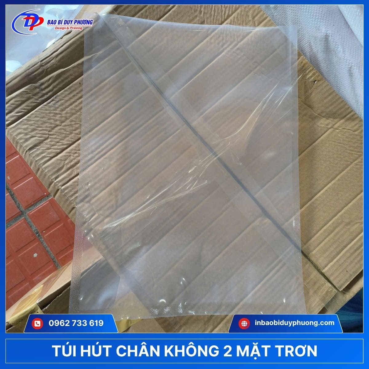 túi hút chân không 2 mặt trơn