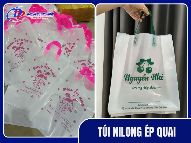 in túi nilon ép quai