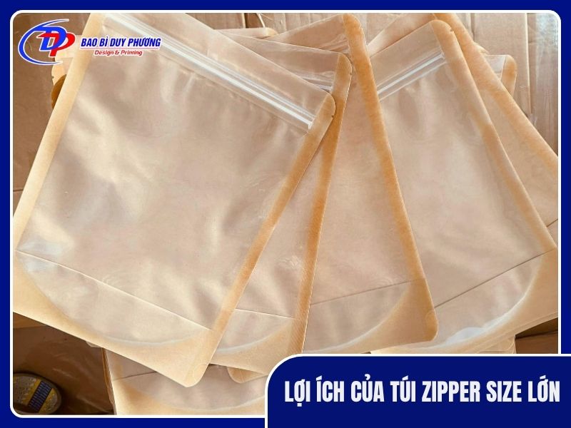 Lợi ích của túi zip loại to