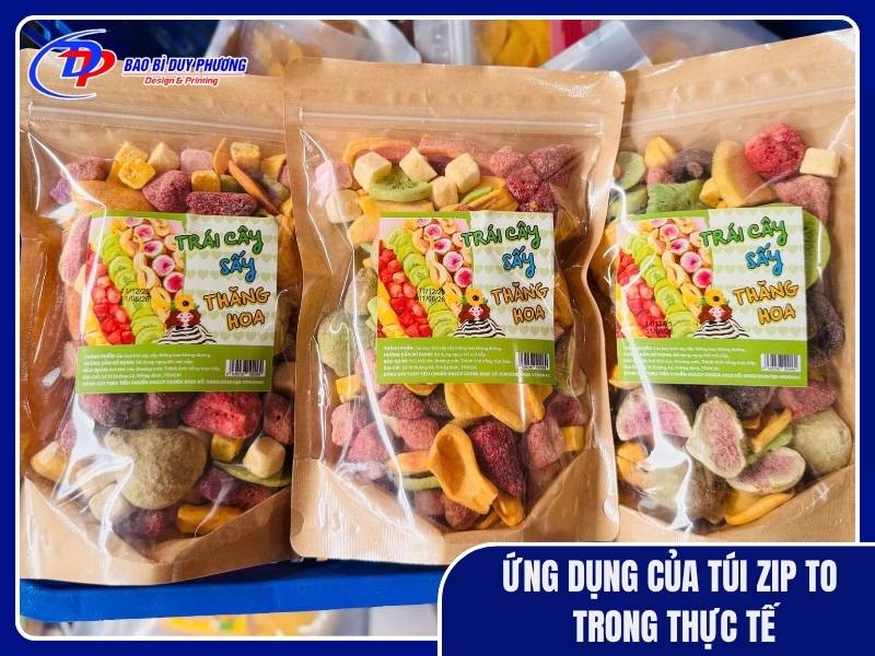 Túi zipper đựng thực phẩm size lớn