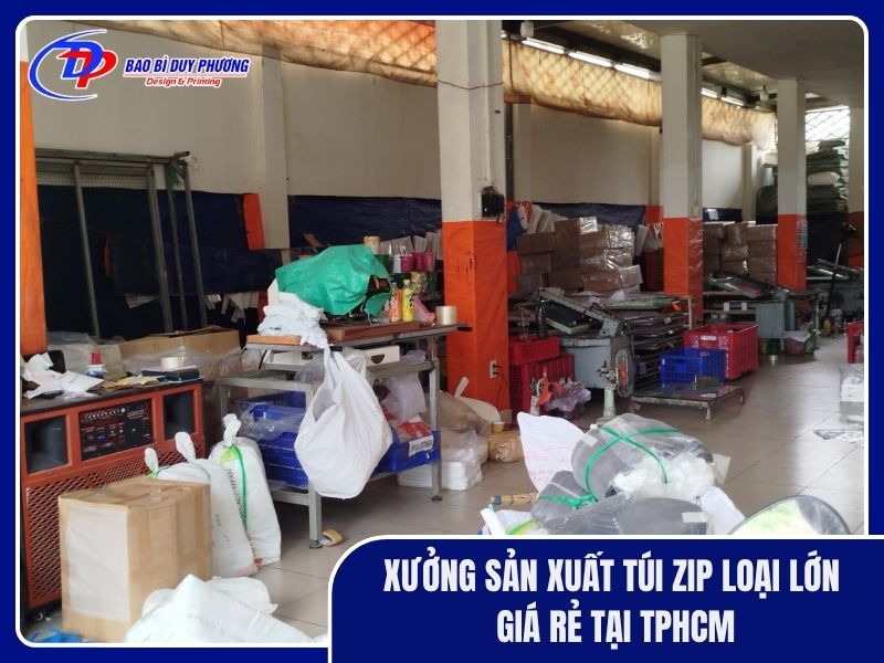 xưởng sản xuất túi zipper to giá rẻ tại TPHCM