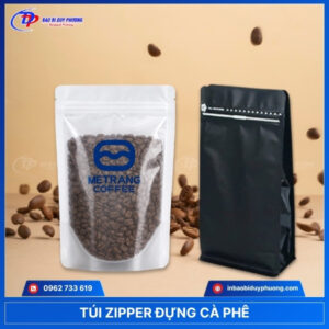 Túi zipper đựng cà phê