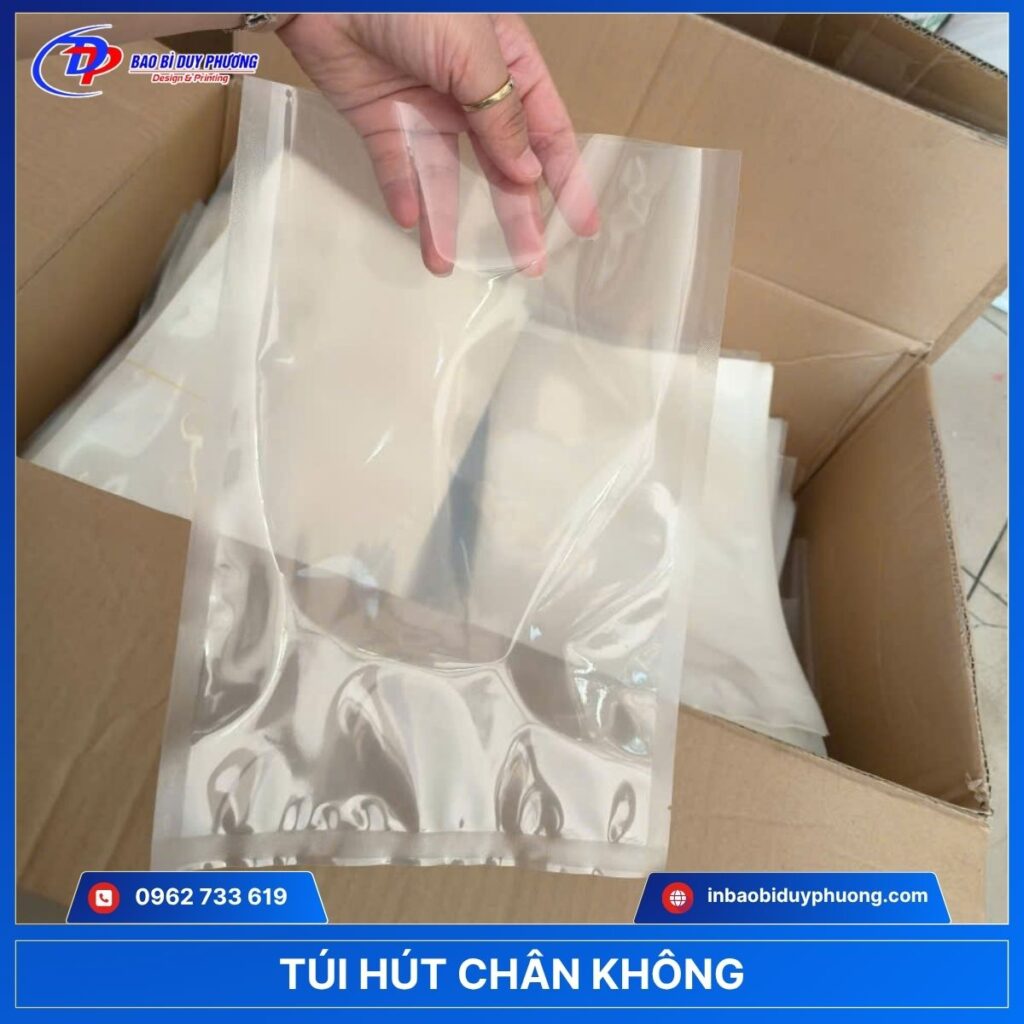 Túi hút chân không nhựa trong suốt đựng thực phẩm ở Cần Thơ