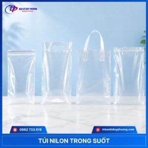 Những loại túi nhựa ni lông trong suốt
