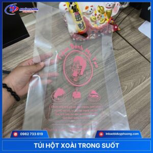 Túi nhựa hạt xoài trong suốt