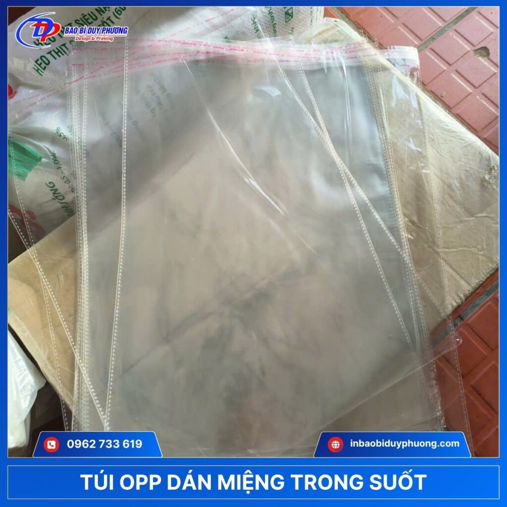 Túi OPP nilon trong rõ nhìn xuyên thấu 