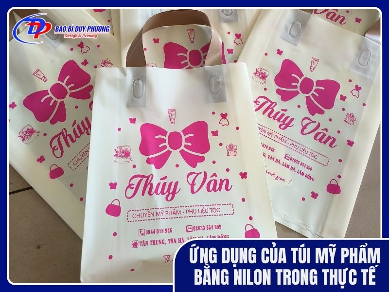Ứng dụng của túi nilon đựng mỹ phẩm trong thực tế