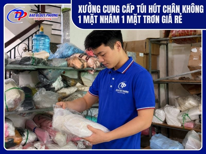 Nơi bán túi hút chân không 1 mặt trơn 1 mặt nhám giá rẻ, chất lượng